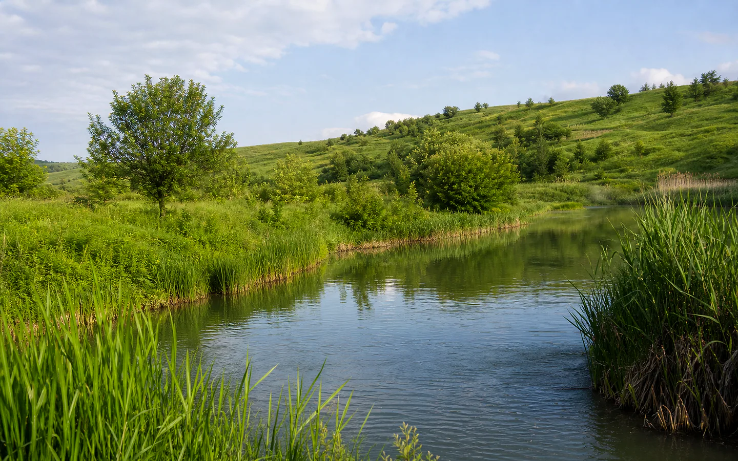 Берег Икеля у Кодрянки