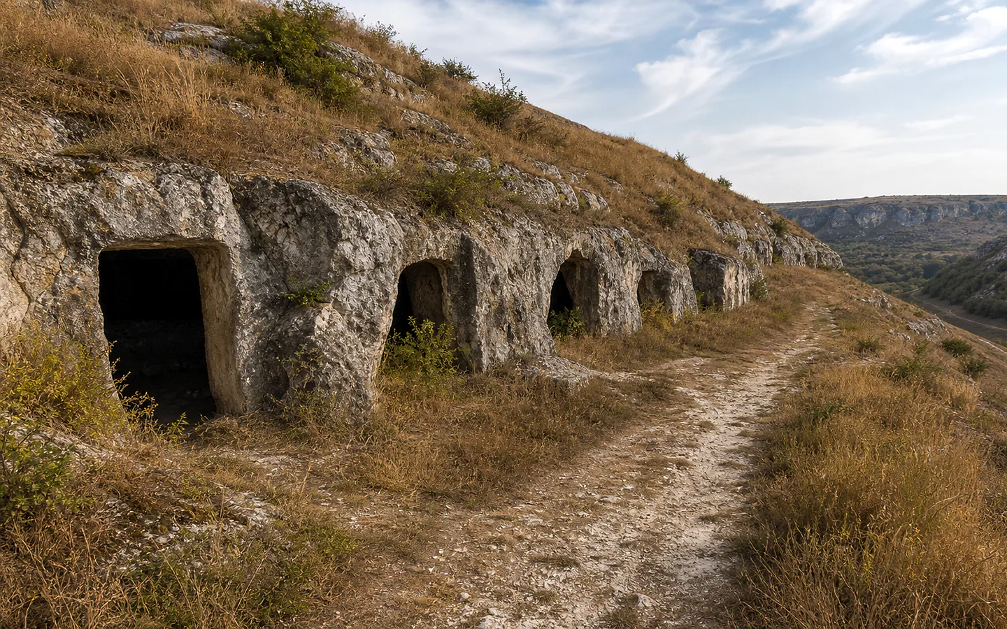 Un șir de mine abandonate
